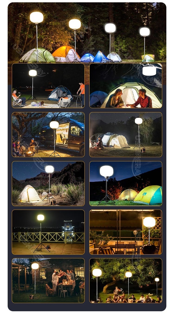 320W Tripod Balloon Light Inflatable Portable Good Illumination For Outdoor Events Parties Camping Weddings Concerts