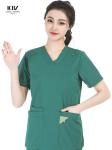 Deep Green Nurses Scrub Set Uniform Arrivals Design Pictures for Fashionable
