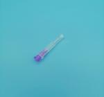 Purple Disposable Syringe Needles Inclined Out Diameter 2.4mm 13G