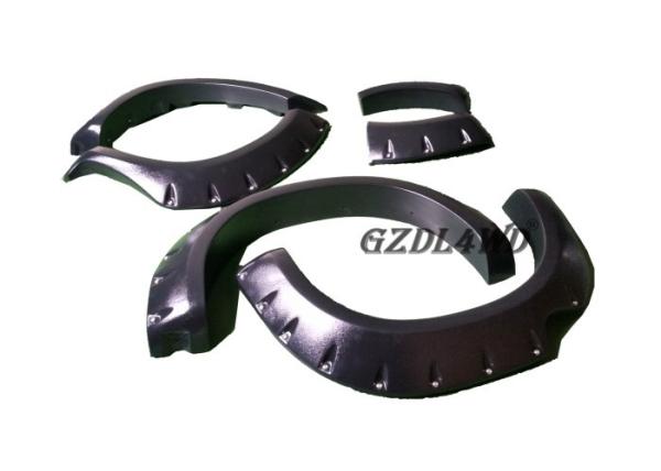 Black Toyota Hilux Vigo Fender Flares 12 - 14 , Toyota Hilux Wheel Arch Flares