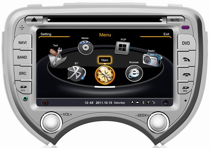 Ouchuangbo car dvd player for Nissan March 2010-2011 with autoradio bluetooth driver OCB-070