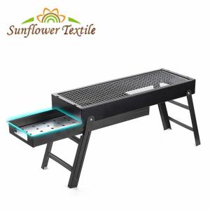 China 60x22.5x33cm Cold Rolled Iron Charcoal Portable Camping Cookware Barbecue Grill wholesale