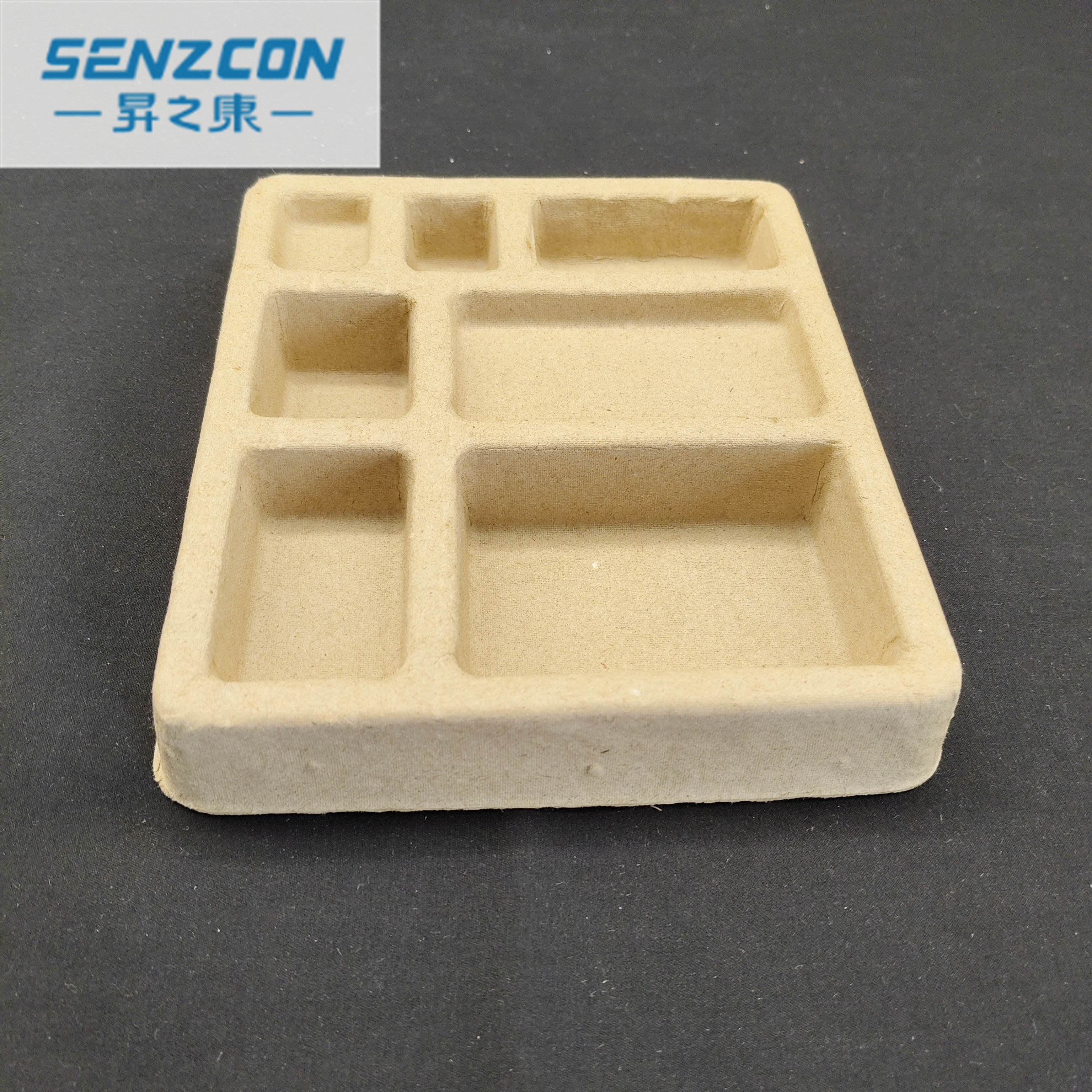The factory customizes pulp molding product packaging, daily necessities, plant fiber bases, which are dry-pressed, environmentally friendly and