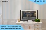 Blue and White Stripes Pattern European Style Living Room Wallpaper
