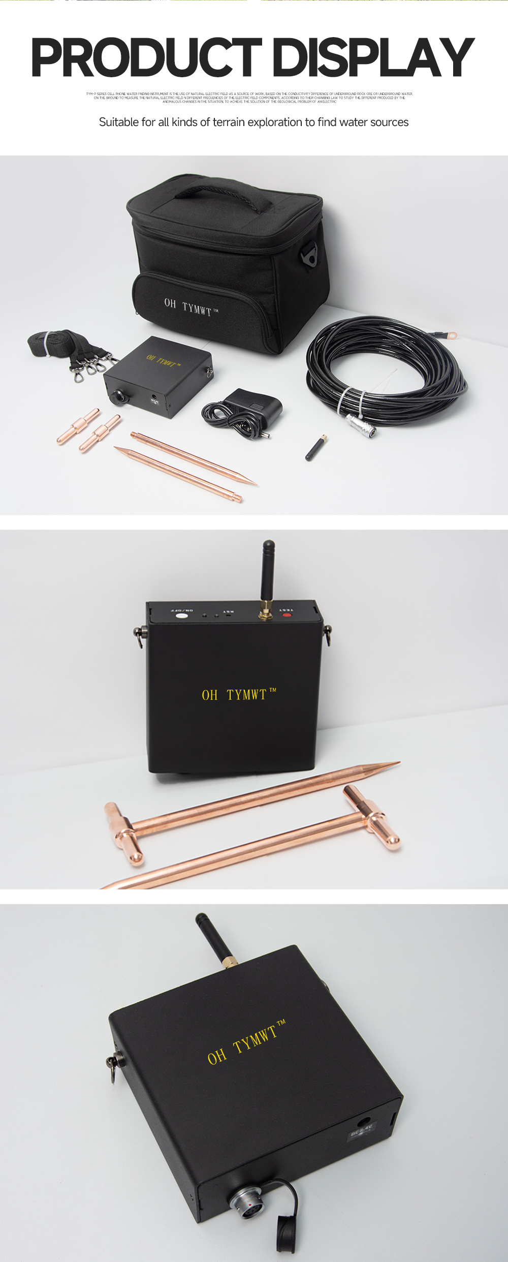 TYM P Series Auto Mapping Borehole Water Detection Machine Mobile Underground Water Detector