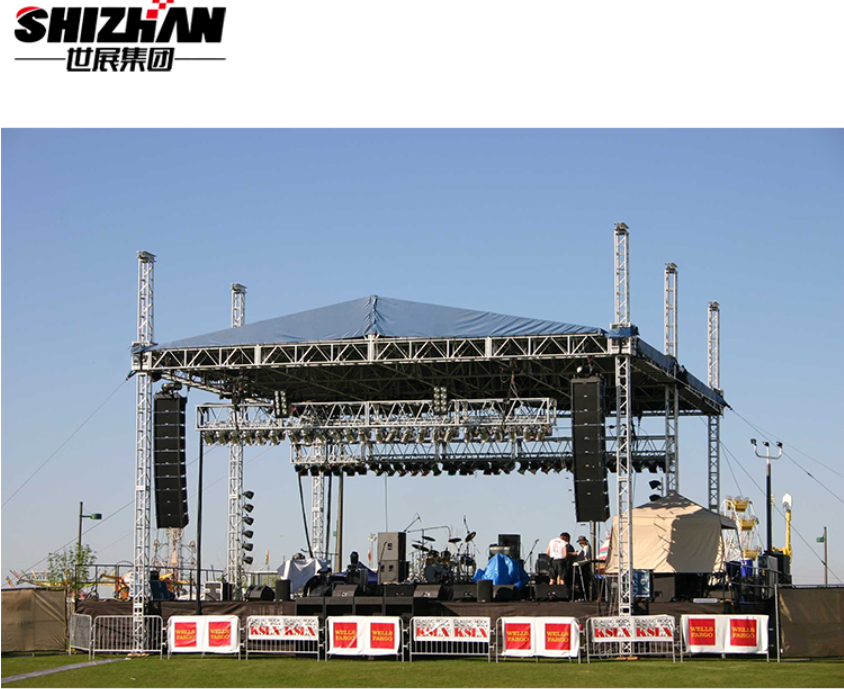 16 Degrees Hardness 400x400mm Concert Truss System Dj Booth Stage Lighting Truss
