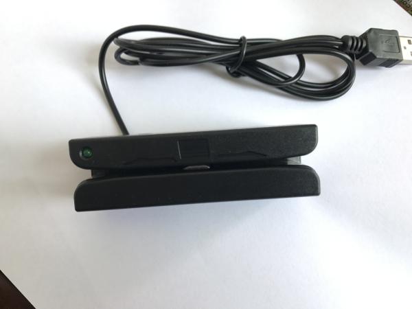 Quality Black Magnetic Card Reader POS Magstripe Credit Card Reader 3Track USB Hi&Lo Co for sale
