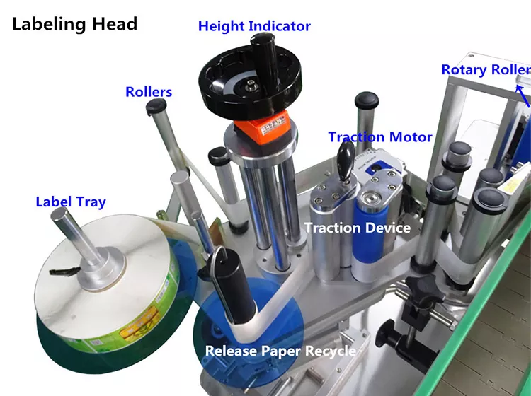 Wood Packaging Material Compatible with Various Round Bottle Products Labeling Machine