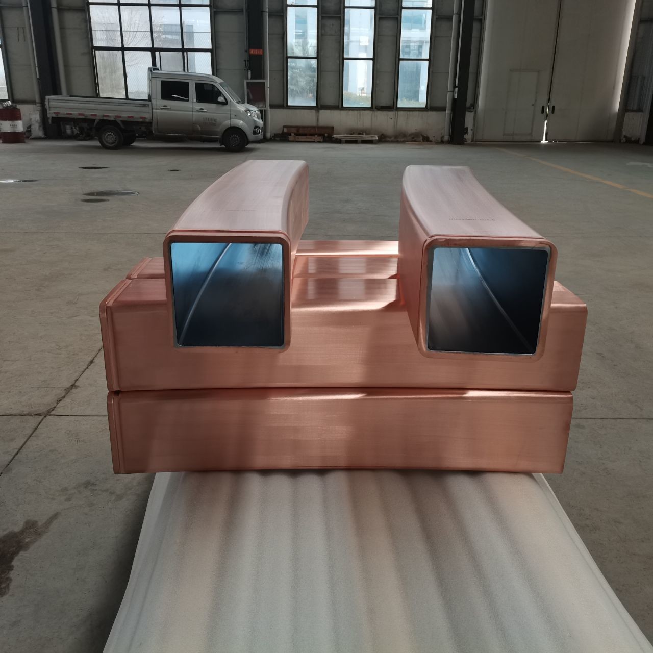 Square CuAg CuCrZr Copper Mould Tube Low Pressure Loss Con Cast Machine