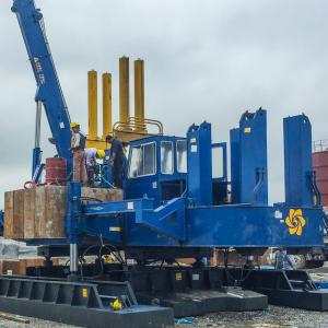 China 600mm Round Pile 422t Hydraulic Static Pile Driver wholesale