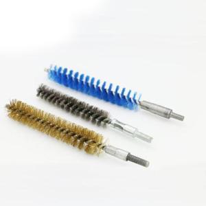 China Brass Wire Rust Cleaning Brush , Grinding / Polishing Pipe Scrub Brush wholesale