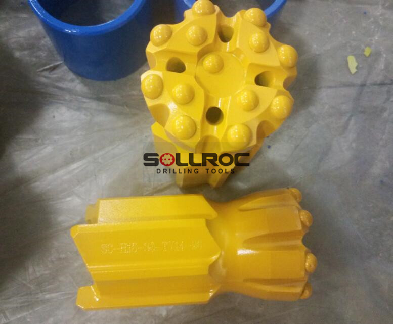 T51 Top Hammer Drilling Tools 89mm 102mm 114mm 127mm Retrac Thread Button Drill Bit