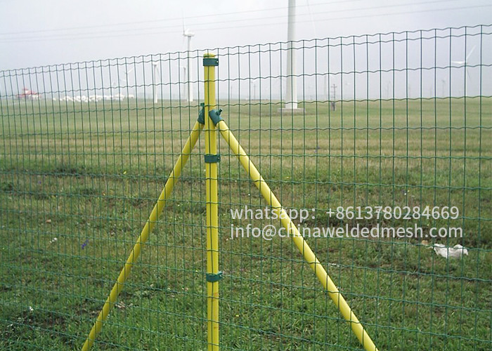Euro Fence Welded Wire Mesh Rolls , H2m PVC Coated Garden Fence