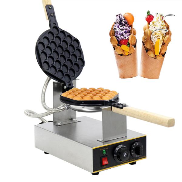 Commercial Snack Shop Suitable Electric Egg Waffle Machine with Rotating