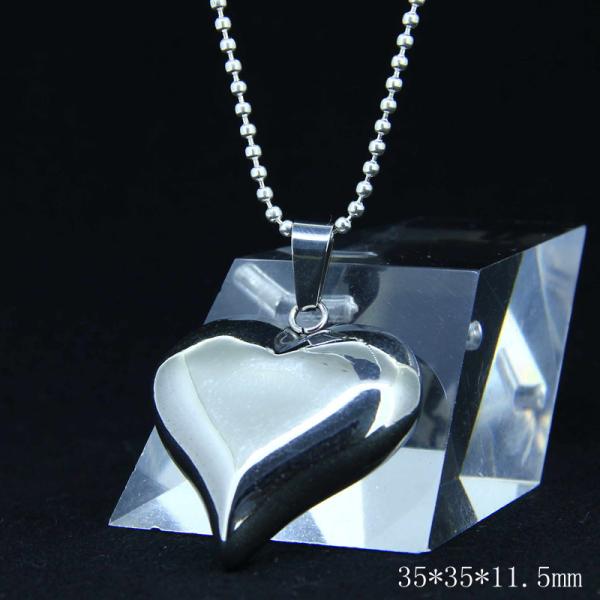 Fashion Ladies Women Girls Stainless Steel Loving Heart Shapped Necklace Pendant