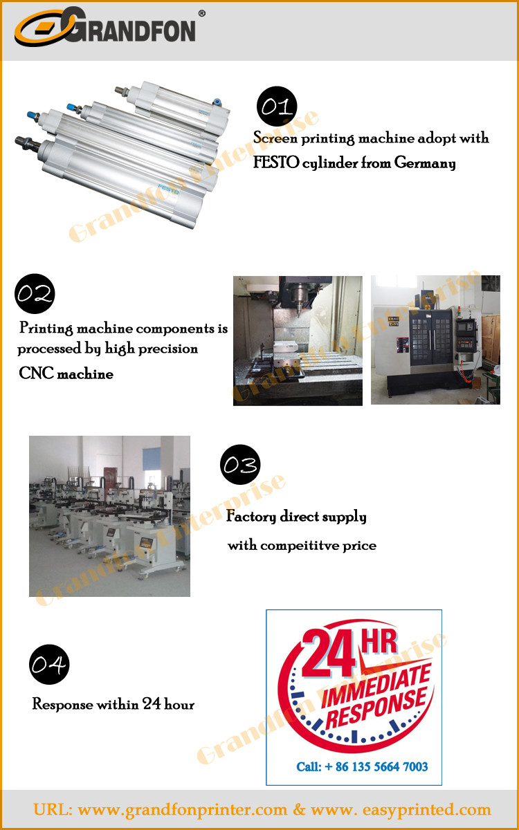 automatic pneumatic round drum screen printing machine for sale
