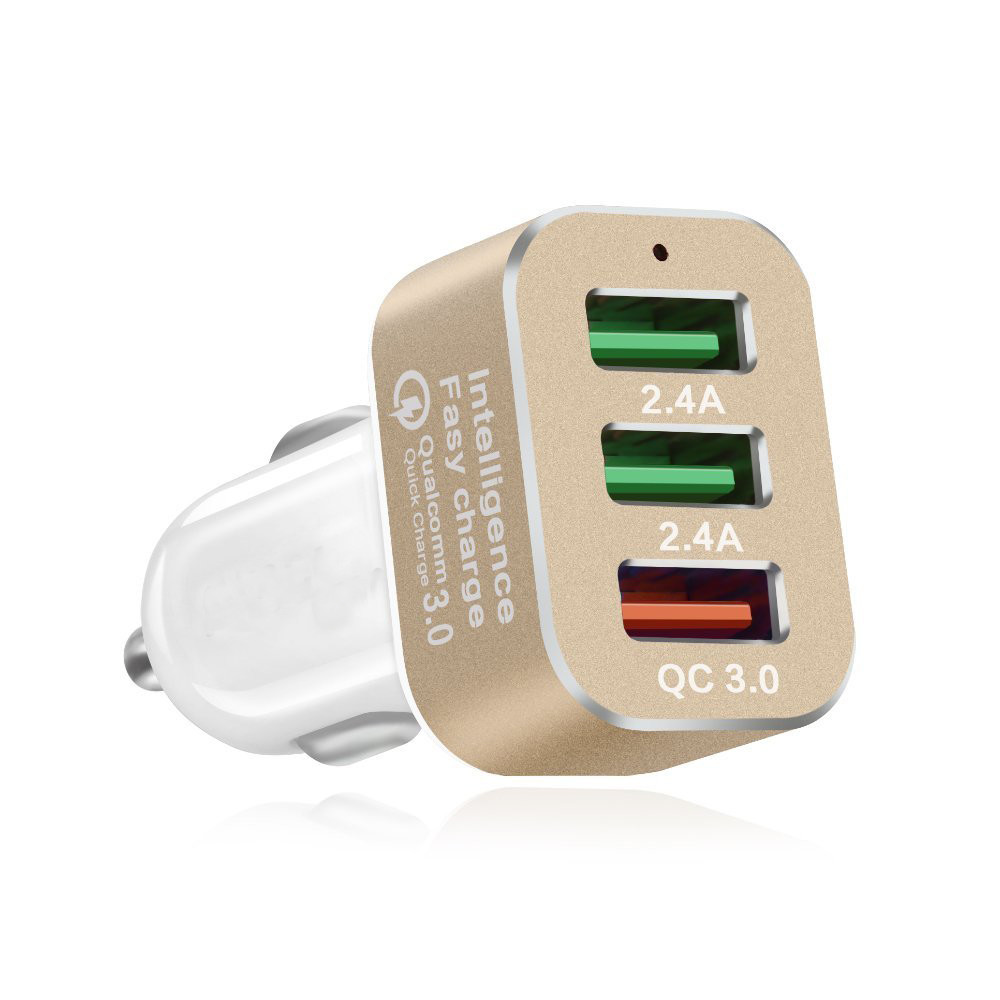 Quick Charger 3.0 42W USB 3 Ports Cell Phone Car Charger
