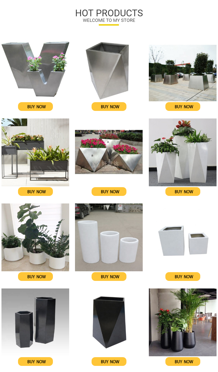 Outdoor Stand L500 W500 H980mm Garden Metal Flower Pots