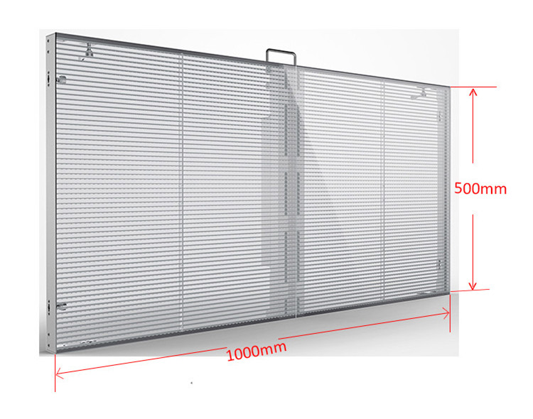 500*1000mm P3.91 Indoor Transparent LED Display
