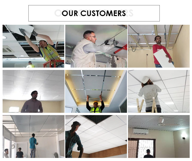 USG Product 2X4 Mineral Fiber Acoustic Perforated Ceiling Tiles with Customized Size