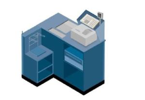 China Supermarket Express Checkout Counter Metal Removable Cashier Desk wholesale