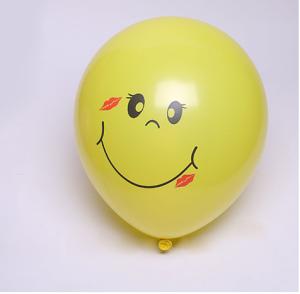 China Smile face print lqtes balloons wholesale