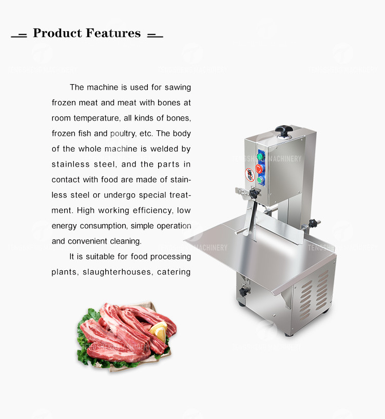 1.1KW Creophagy Electric Bone Cutting Machine , Disassembly Bone Saw Cutter Machine