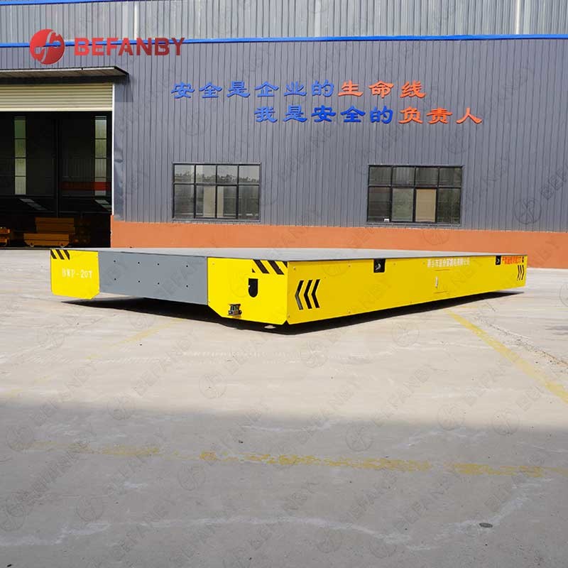 18T Steerable PU Wheels Trackless Transfer Cart