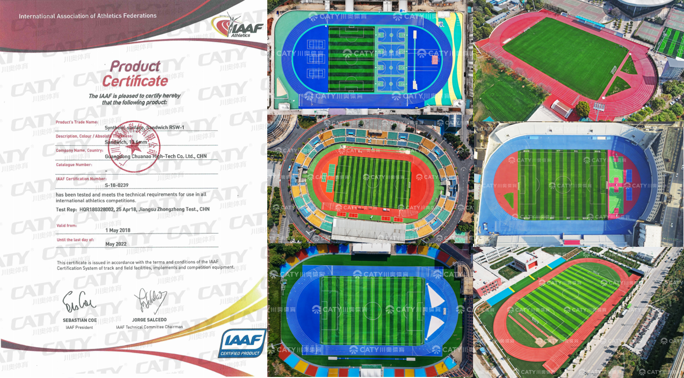 Non-Slip Rubber Track Surface for Rainy Climate Conditions