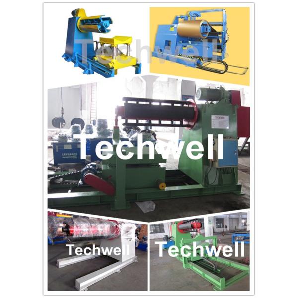 6.3Mpa Cold Roll Forming Machine , Automatical Hydraulic Decoiler With 0-15m/min Forming Speed