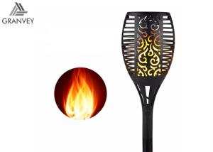 China ABS PS Material Solar Powered Garden Lights , LED Flicker Flame Light Bulbs IP65 Waterproof wholesale