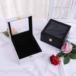 Rose Flower Custom Paper Packaging Box Romantic Holiday Gift Box Decoration