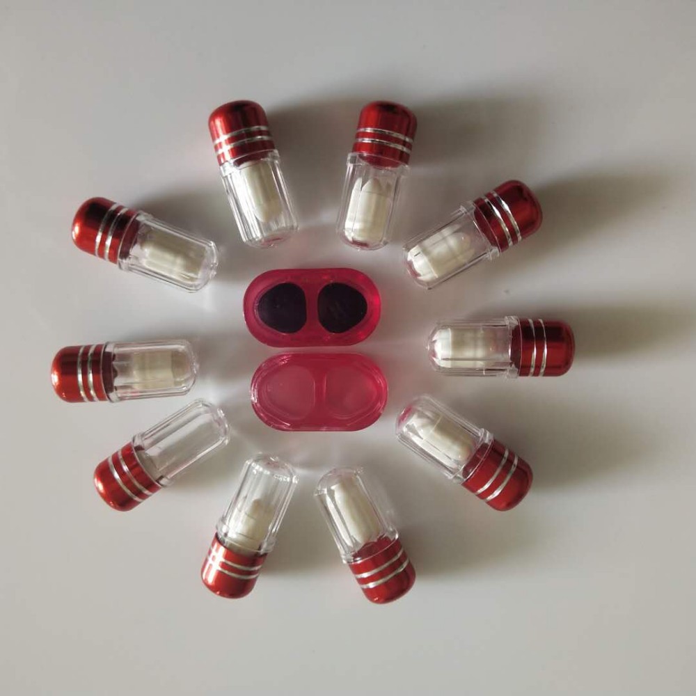 3g Mini Plastic Capsule Bottles ISO9001 Plastic Bottle With Metal Cap