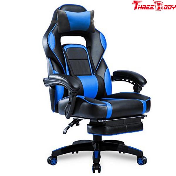 PU Leather Executive Racing Office Chair Ergonomic Headrest High Density Foam