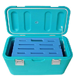 Medical Industry Insulated Cooler Box 65L Volume GPS Tracking Data Uploading