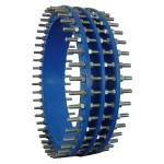 DN50 2.5Mpa NBR DIN Ductile Iron Pipe Dismantling Joint Stepped Coupling