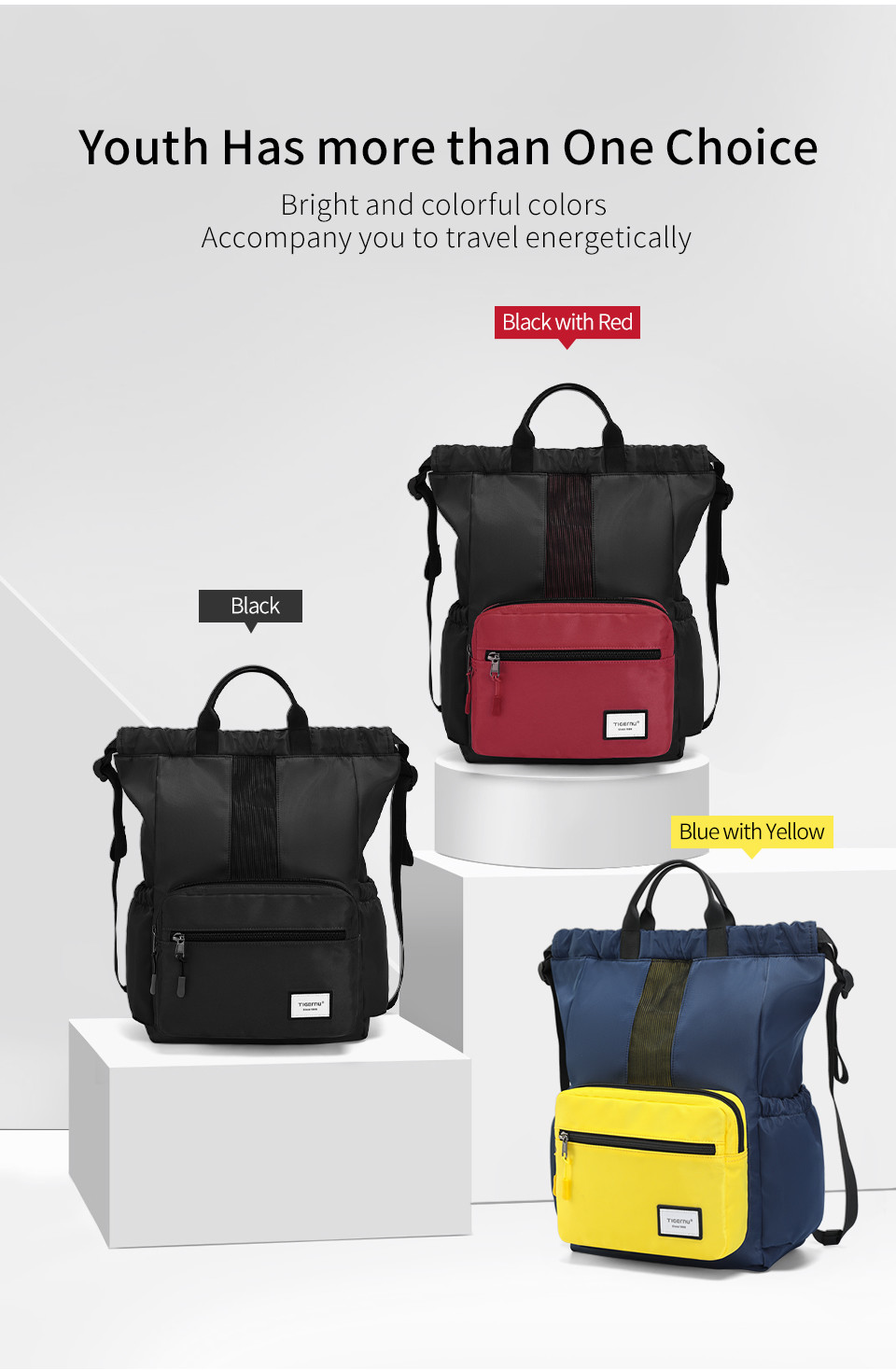 Eco Friendly Business Travel Backpacks Casual Outdoor Soft Multi Functional