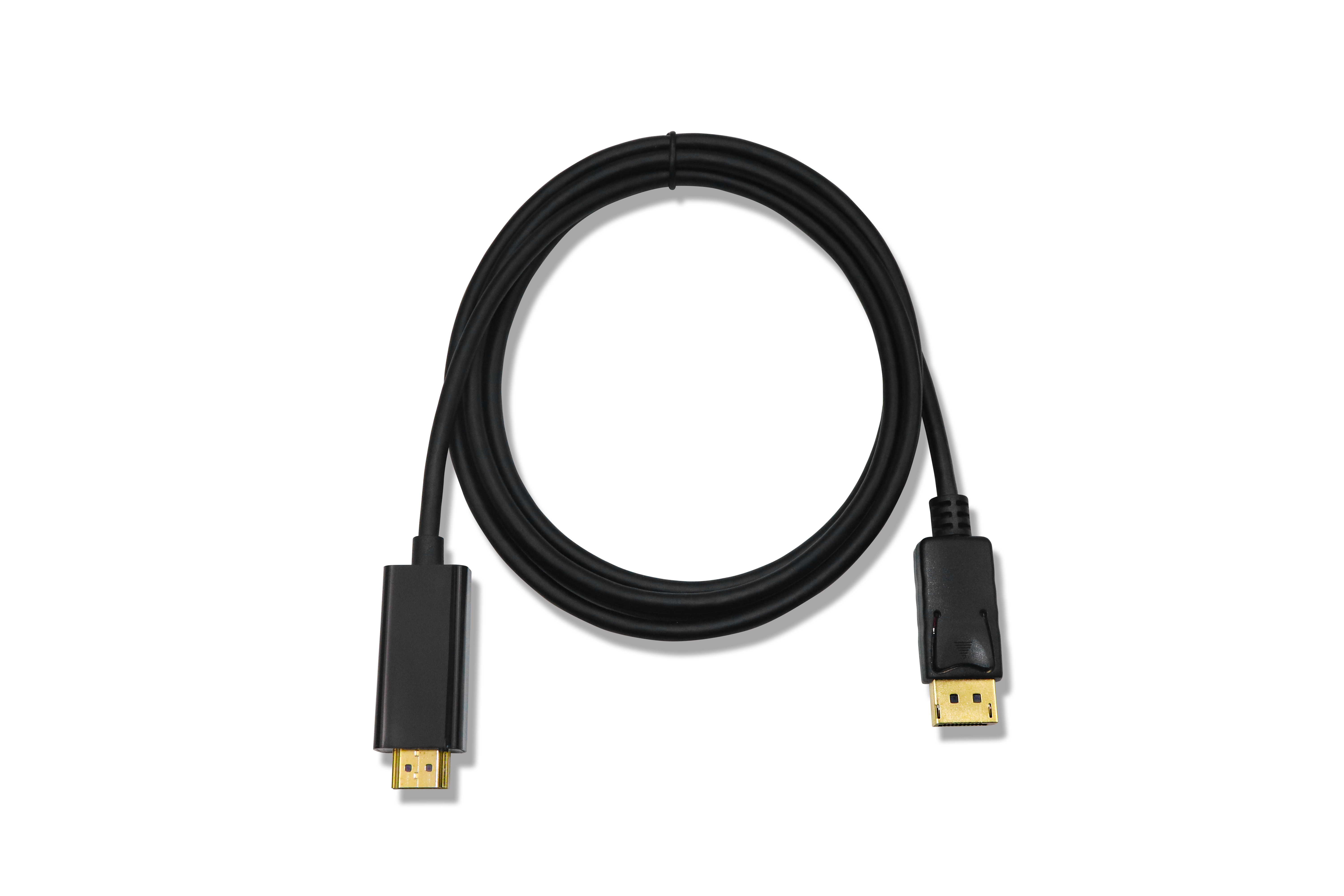 6 Feet Foil Shielding Displayport To HDMI Cable 4K Resolution Ready