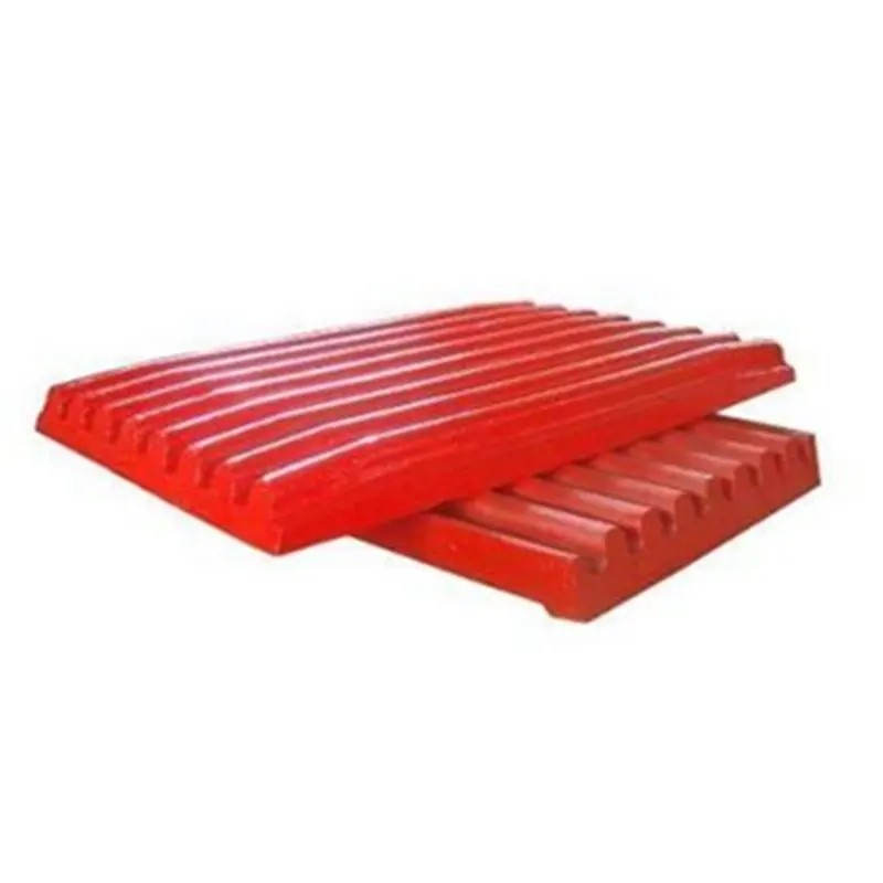 High Manganese Steel Crusher Spare Parts Jaw Plate For Longer Lifespan