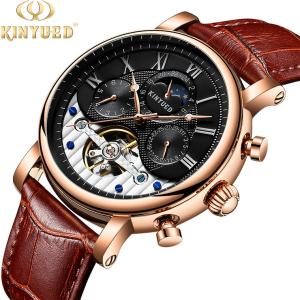 China Customized Logo Tourbillon Mechanical Watch Self Winding Stable Performance wholesale