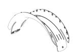 OEM / ODM POA Rear Pad (1*1) No.22729-C