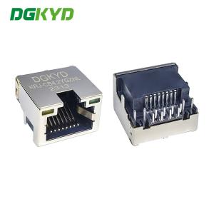 China KRJ-CB4.2YGZNL Metal Shielded Dip Low Profile Rj45 Jack wholesale