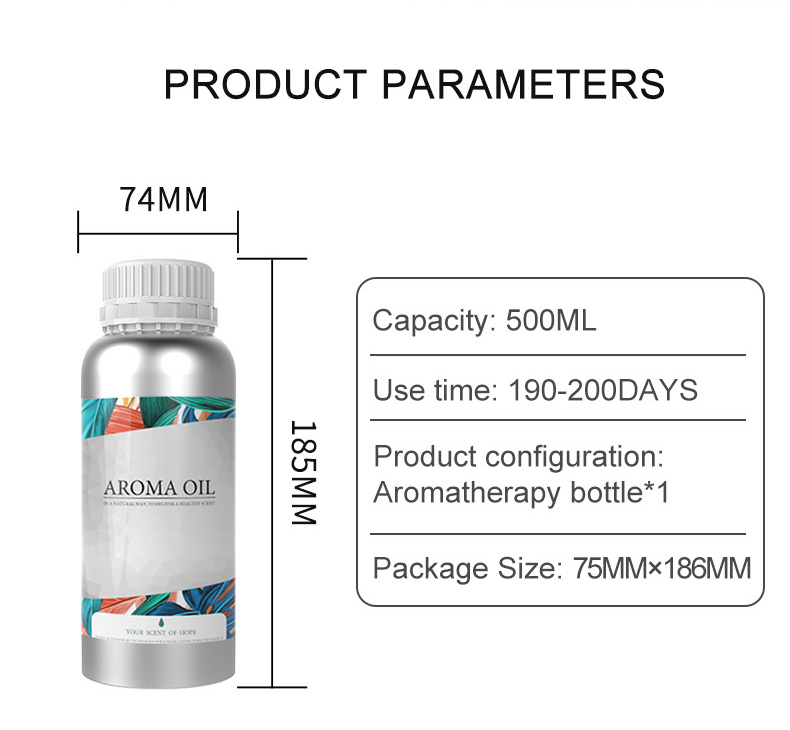 500ml Perfume Fragrance Essential Oil Long Lasting Pure Natural Organic Essential Oil For Scent Diffuser