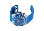Mens Sports Stainless Steel Waterproof Watch Silicone Strap Good IP Plating