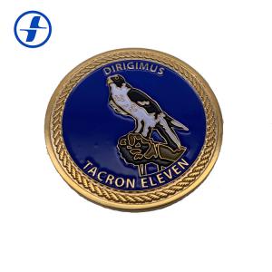 China Round Military Challenge Coins Commemorative Sports Metal Soft Enamel Coin wholesale