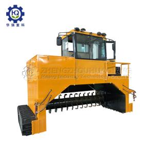 China Steel 250mm Particle Food Waste Windrow Waste Turning Machine wholesale