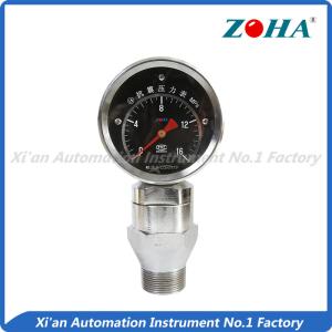China Shock Resistance Slurry Pressure Gauge , Mini Liquid Filled Pressure Gauge wholesale
