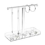 Jewelry Tiered Acrylic Display Holder With Base Organizing Bracelets And