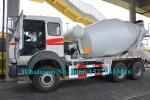 2638 380hp Beiben Heavy Duty Truck , 6x4 10cbm Concrete Transit Mixer Truck