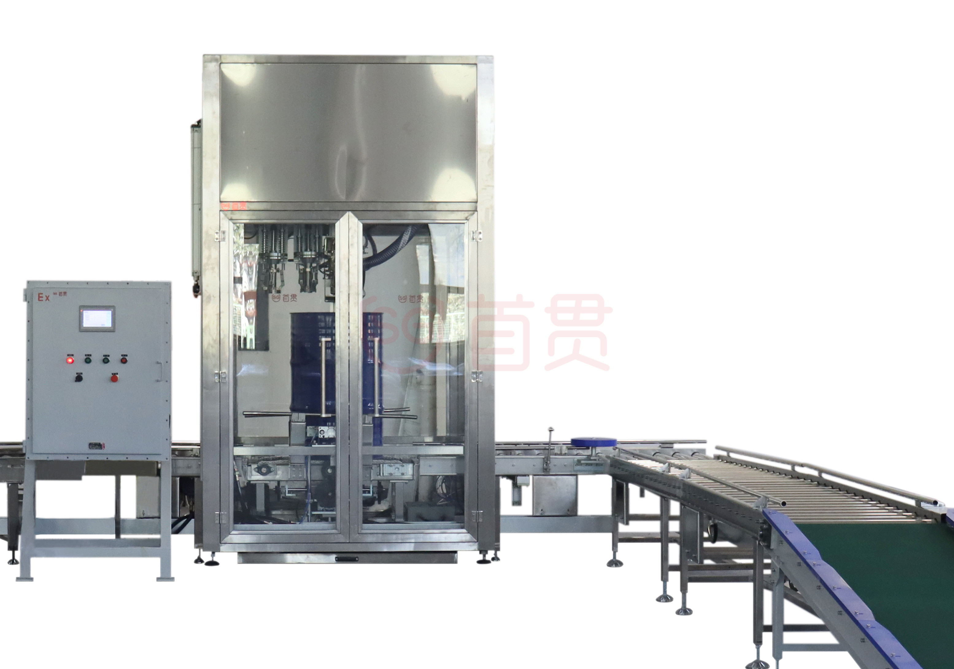 Electric Oil Filling Line With Roller Conveyor 220v Coating Filling Production Line Fully Automatic Production Line